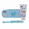 Дорожный набор зубная щетка + зубная паста Chicco Голубой 06959.20
