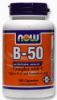Витамин В-50 (комплекс), Now Foods, 100 капсул 0420