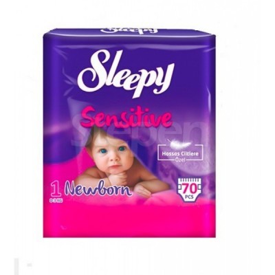 STEPEN.UA™ | Подгузники Sleepy Sensitive Newborn 0-3 кг 70 шт