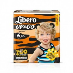 Трусы libero up&go 13-20кг 62шт экстра лардж (7322540591880)