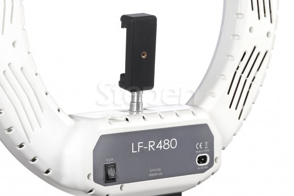 Кольцевая светодиодная лампа LUMO™ LF R-480 | 100 Ватт | для фото, видеосъемки, блогеров, визажиста купить недорого в Украине (Киеве)