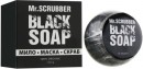 Мыло-маска-скраб с кокосовым углем Mr.Scrubber Black Soap 120 гр 60002