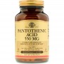 Пантотеновая кислота (Pantothenic Acid), Solgar, 550 мг, 100 капсул SOL-02171