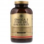 Омега-3 рыбий жир концентрат, Omega-3 Fish Oil Concentrate, Solgar, 240 капсул SOL-01699